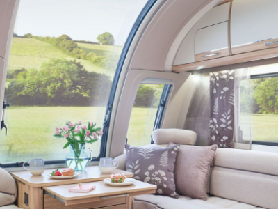Image of a Luxury Bailey Alicanto Grande II Caravan Infinity Window Interior
