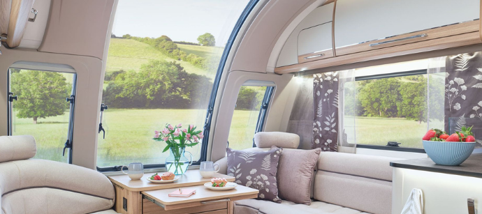 Image of a Luxury Bailey Alicanto Grande II Caravan Infinity Window Interior